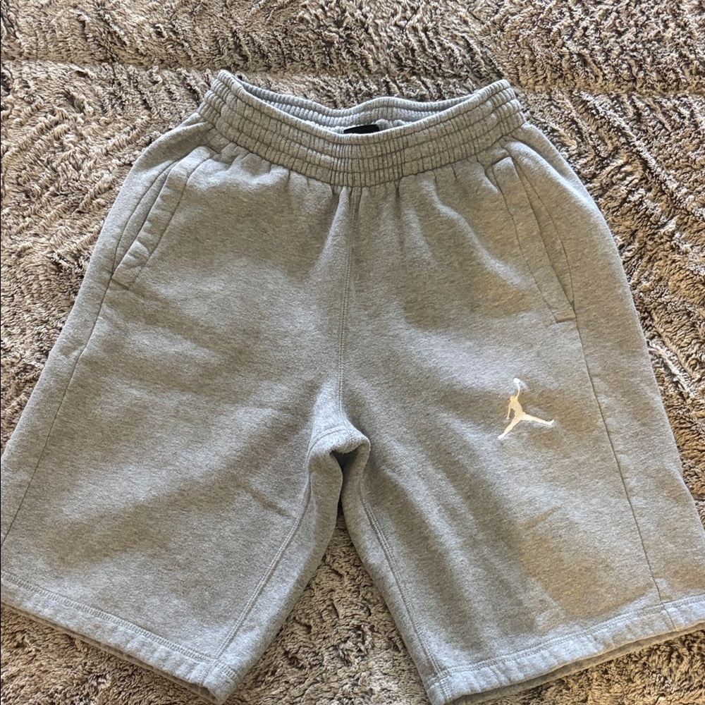 Jordan grey sweatpant shorts